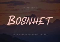 Bosnhet Font - Featured Image