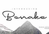 Bosrake Font - Featured Image