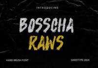 Bosscha Raws Font - Featured Image