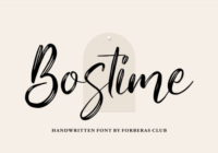Bostime Font - Featured Image