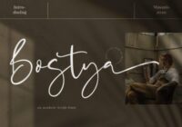 Bostya Font - Featured Image