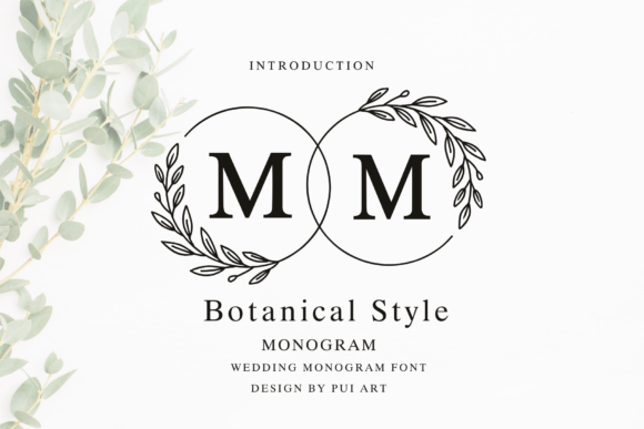 Botanical Style Monogram Font - Featured Image