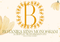 Botanika Ring Monogram Font - Featured Image