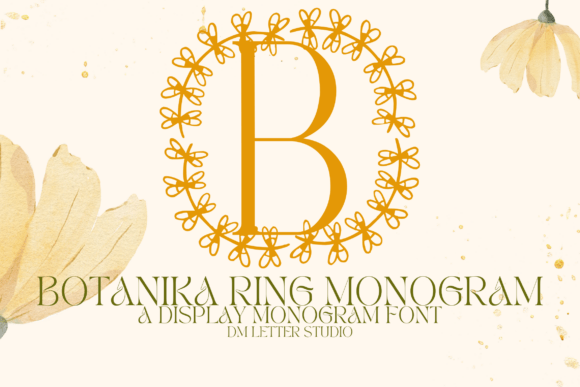 Botanika Ring Monogram Font - Featured Image