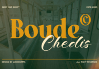 Boude Chedis Font - Featured Image