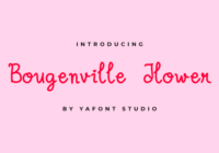 Bougenville Flowers Font - Featured Image
