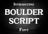 Boulder Script Font - Featured Image