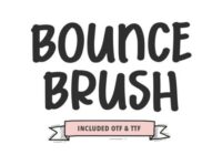 Bounce Brush Font - Featured Image