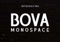 Bova Monospace Font - Featured Image