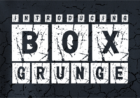 Box Grunge Font - Featured Image