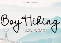 Boy Hiking Font - Featured Image