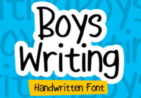Boys Writing Font - Featured Image