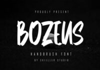 Bozeus Font - Featured Image