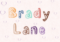 Brady Lane Font - Featured Image