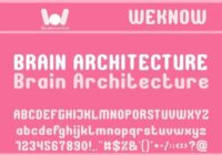 Brain Architecture Font - Featured Image