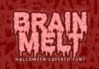 Brain Melt Font - Featured Image