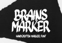 Brains Marker Font - Featured Image