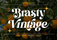 Brasty Vintage Font - Featured Image