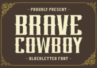 Brave Cowboy Font - Featured Image