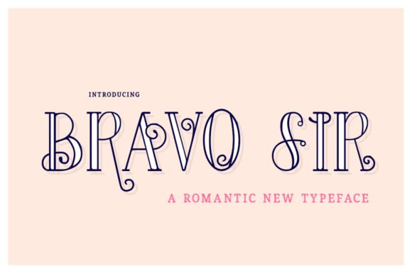 Bravo Sir Family Font - Featured Image