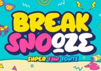 Break Snooze Font - Featured Image