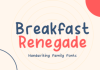 Breakfast Renegade Font - Featured Image