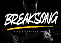 Breaksong Font - Featured Image