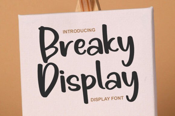 Breaky Display Font - Featured Image