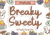 Breaky Sweety Font - Featured Image