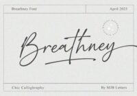 Breathney Font - Featured Image