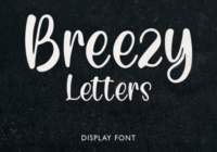 Breezy Letters Font - Featured Image