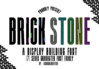 Brick Stone Font - Featured Image