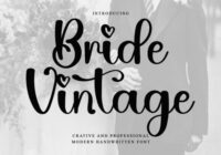 Bride Vintage Font - Featured Image