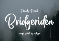 Bridgeriden Font - Featured Image