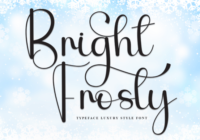 Bright Frosty Font - Featured Image