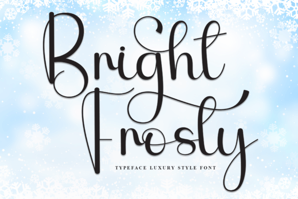 Bright Frosty Font - Featured Image