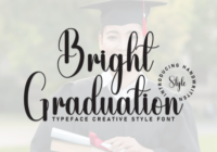 Bright Graduation Font - Featured Image