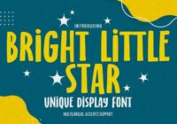 Bright Little Star Font - Featured Image