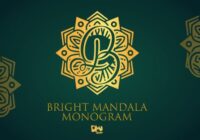 Bright Mandala Monogram Font - Featured Image