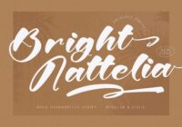 Bright Nattelia Font - Featured Image