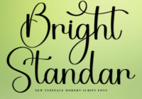 Bright Standar Font - Featured Image