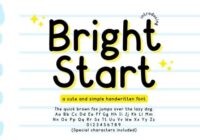 Bright Start Font - Featured Image