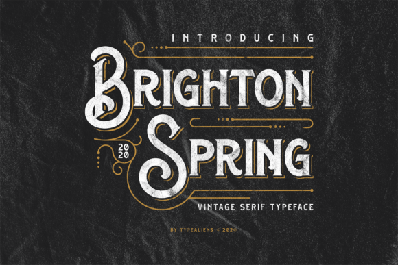 Brighton Spring Font - Featured Image