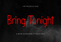 Bring Tonight Font - Featured Image