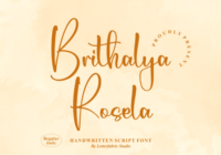 Brithalya Rosela Font - Featured Image