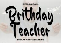 Brithday Teacher Font - Featured Image