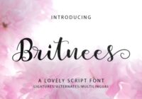 Britnees Script Font - Featured Image