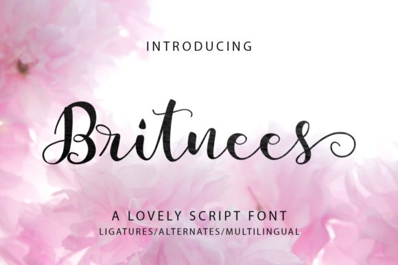 Britnees Script Font - Featured Image