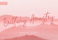Brittany Amastry Font - Featured Image