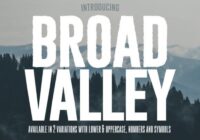 Broad Valley Font - Featured Image